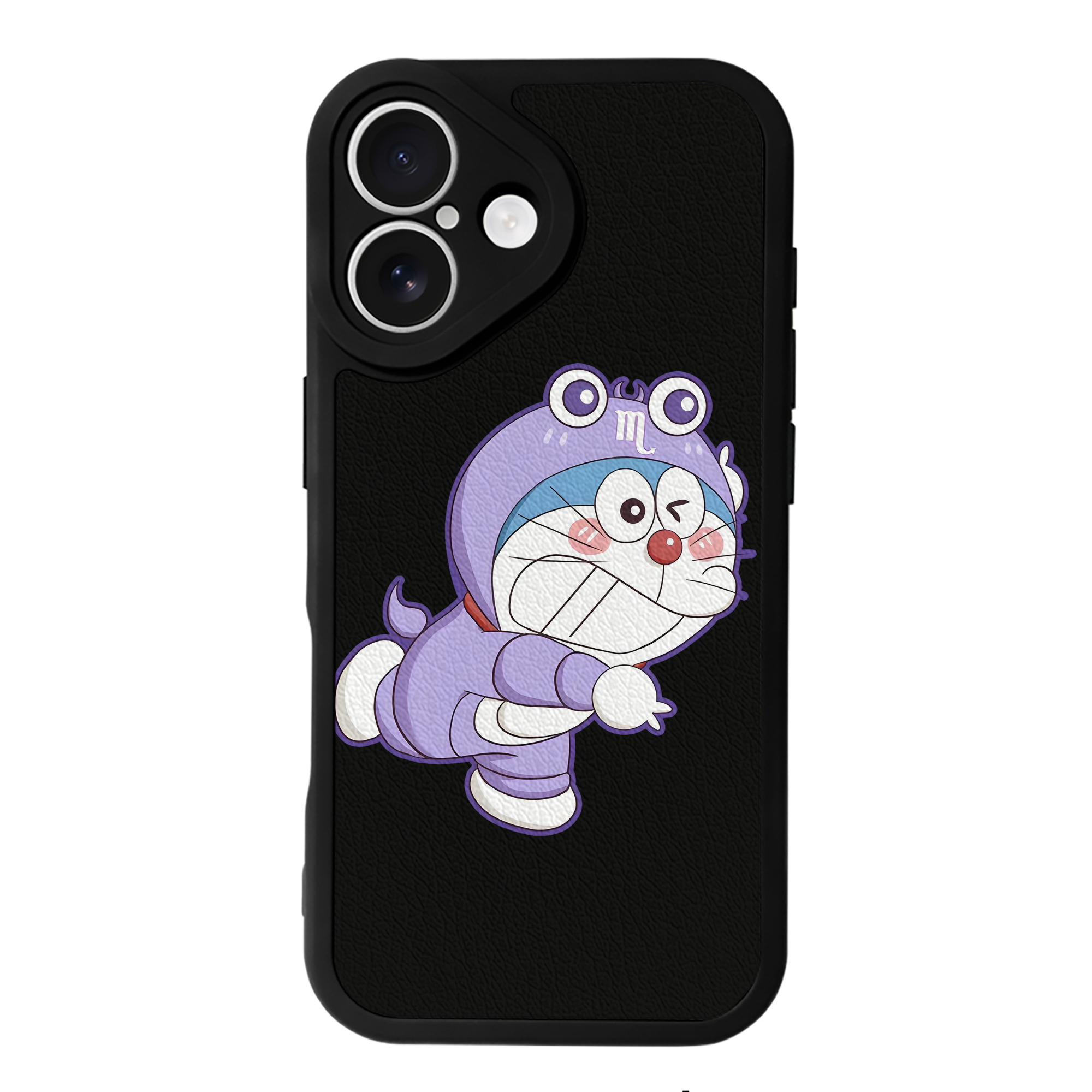 （画像用） ドラえもん Doraemon 【iPhone 16シリーズ対応】シリコンスマホケース（レザー調） 材質：シリコン